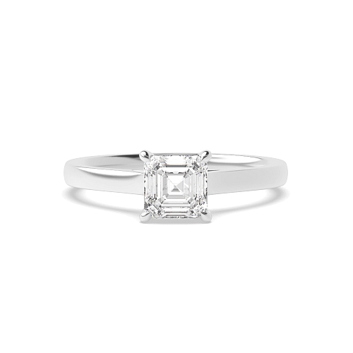 Asscher Classic basket Engagement Rings
