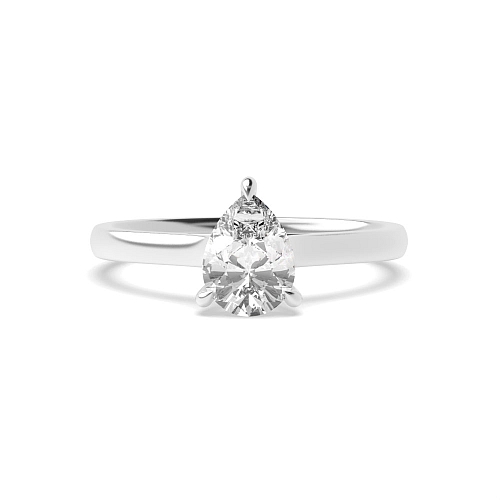 Prong Pear Classic basket Engagement Rings