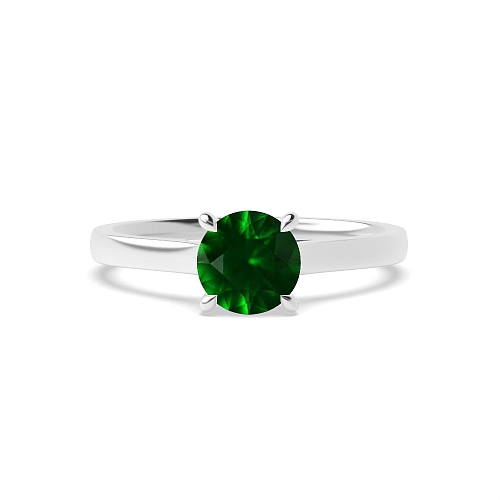 Classic basket Emerald Engagement Rings