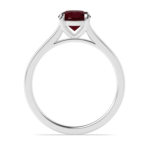 Classic basket Ruby Engagement Rings