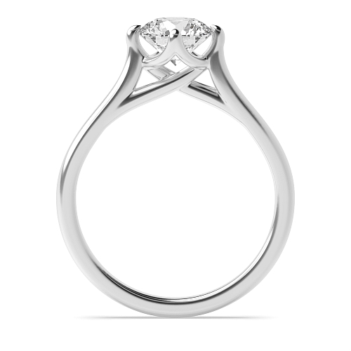 Naturally Mined Diamond Solitaire Engagement Ring