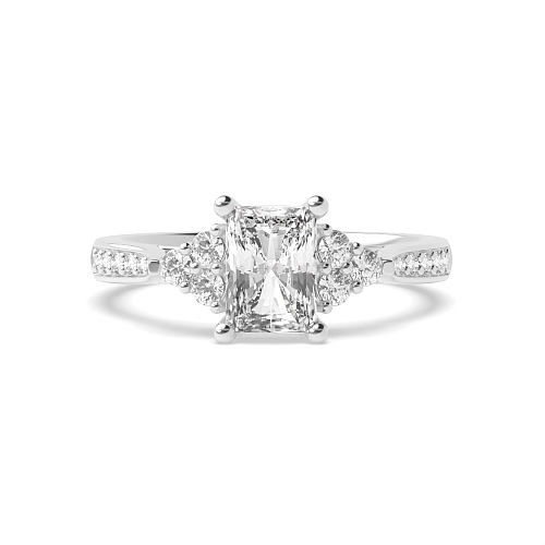 4 Prong Radiant Elegant look Engagement Rings
