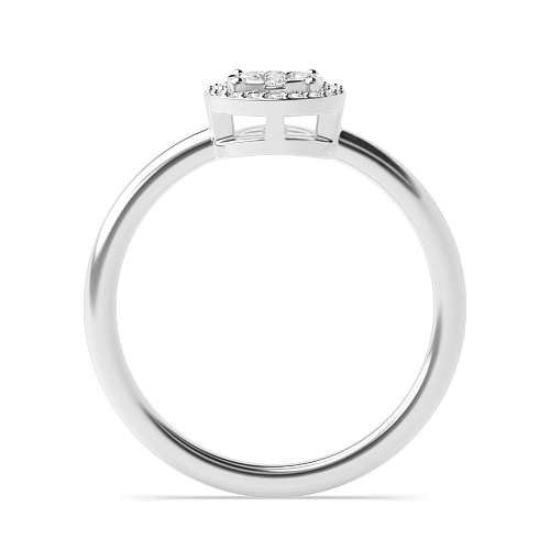 Round Dazzling Moissanite Engagement Rings