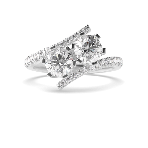 6 Prong Round unique Moissanite Engagement Rings