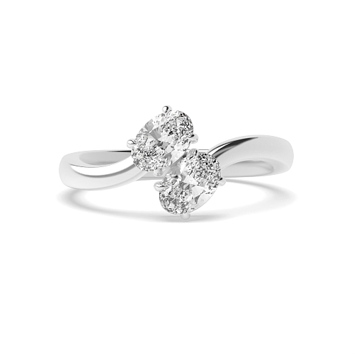 Oval A symphony of sparkle Moissanite Engagement Rings