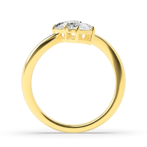 Oval Yellow Gold A symphony of sparkle Toi Et Moi Engagement Rings