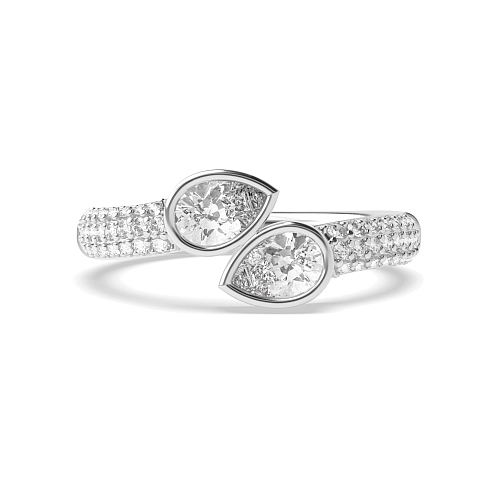 Prong Pear Sparkle and luxury Moissanite Engagement Rings