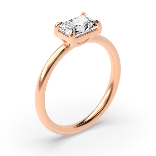 Rose Gold East-West Engagement Rings