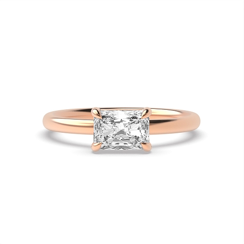 Rose Gold East-West Engagement Rings