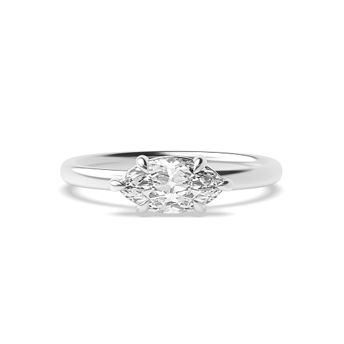Marquise East-West Engagement Rings