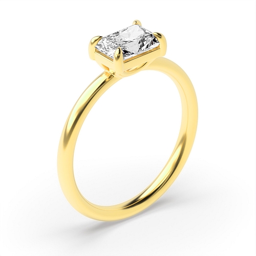Yellow Gold East-West Engagement Rings