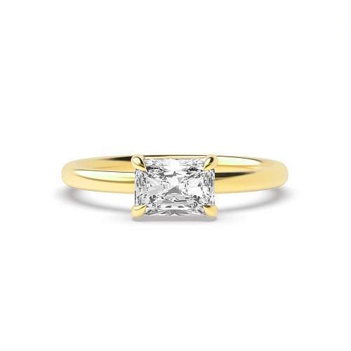Yellow Gold East-West Engagement Rings