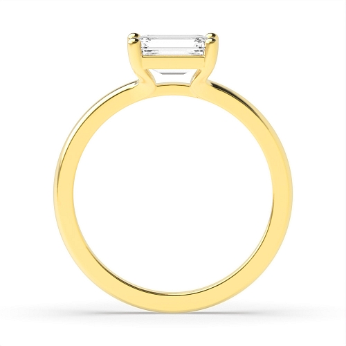 Yellow Gold Mordern East-West Engagement Rings