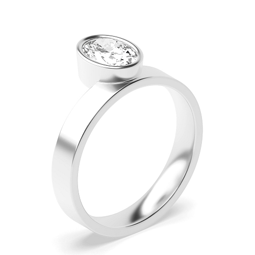 Oval Monolith Engagement Rings