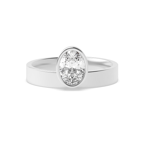 Oval Monolith Engagement Rings