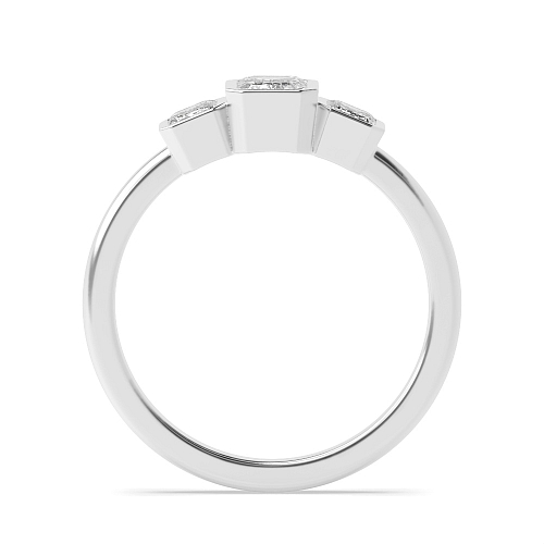 Emerald Skyline Trilogy Engagement Rings
