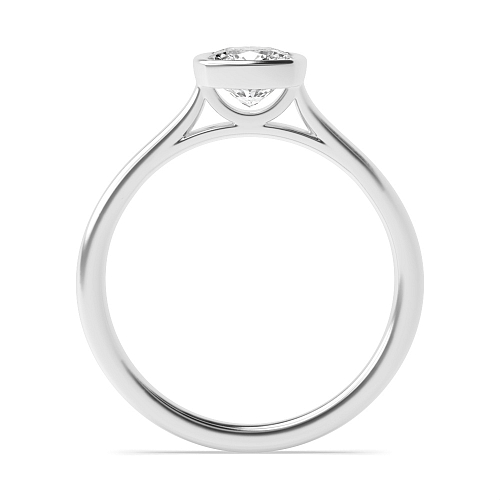 Bezel Setting Cushion Amora Engagement Rings