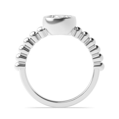 4 Prong Round Platinum Perpetual Engagement Rings